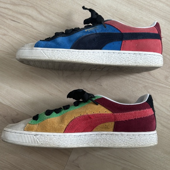 Puma Suede Classic Iconix High Risk Red Honey Mustard multi colored look - Picture 2 of 3